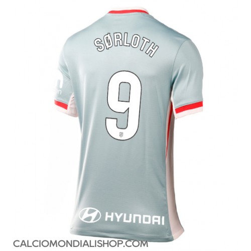 Maglie da calcio Atletico Madrid Alexander Sorloth #9 Seconda Maglia Femminile 2024-25 Manica Corta